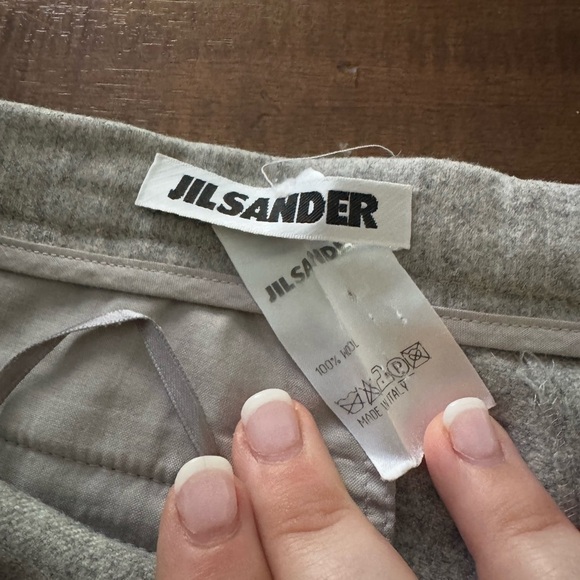 Jil Sander Light Gray Wool Bermuda Shorts European 40/US 4 - Picture 3 of 7